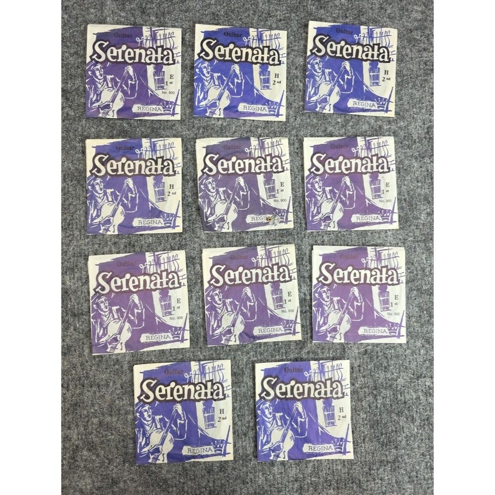 Vintage Selena Serenata Guitar Strings H 2nd Regina New Old Stock Lot Of 11